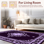 Ornate Floral Border With Center Medallion Rug
