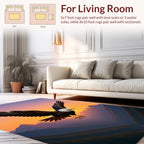 Majestic Eagle Over Mountain Valley Rug