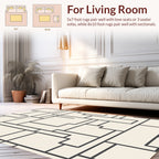 Modern Abstract Geometric Lines Rug