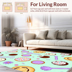 Whimsical Donut Sprinkle Delight Pattern Rug