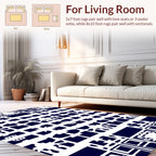 Geometric Lattice Pattern Design Rug