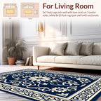 Classic Floral Scrollwork Pattern Rug