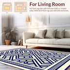 Abstract Geometric Lines Pattern Rug