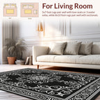 Classic Floral Border Design Rug