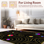 Vibrant Swirls 2 Colorful Spheres Rug