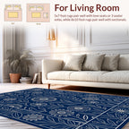 Classic Floral Vine Leaf Pattern Rug
