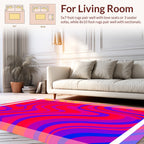 Vibrant Swirling Bold Pattern Rug