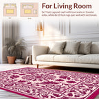 Ornate Floral And Vine Pattern Rug