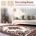 Traditional Floral Scrollwork Cream Rug