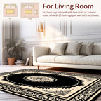 Intricate Floral Medallion Patterned Area Rug