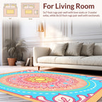 Sunny Mandala Vibrant Geometric Rug
