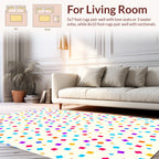Multicolor Confetti Square Patterns Rug
