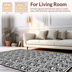 Art Nouveau Rose Pattern Rug