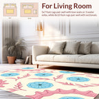 Floral And Leafy Pattern Design Rug