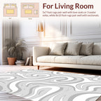 Abstract Swirls Art Decor Rug