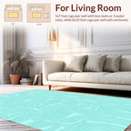 Abstract Merged Contour Pattern Rug