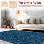 Abstract Swirl Lines Pattern Rug