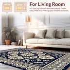 Intricate Floral Medallion Patterned Rug