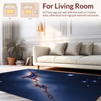 Cosmic Nebula Starry Night Rug
