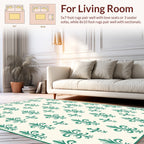 Classic Fleur De Lis Repeating Pattern Rug