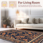 Classic Floral Swirls Pattern Rug