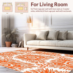 Vibrant Sunburst Style Pattern Rug