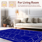 Abstract Geometric Net Pattern Rug