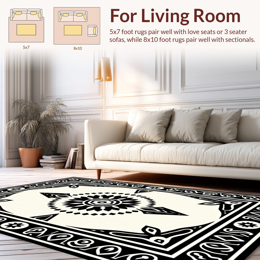Mandala Geometric Art Rug