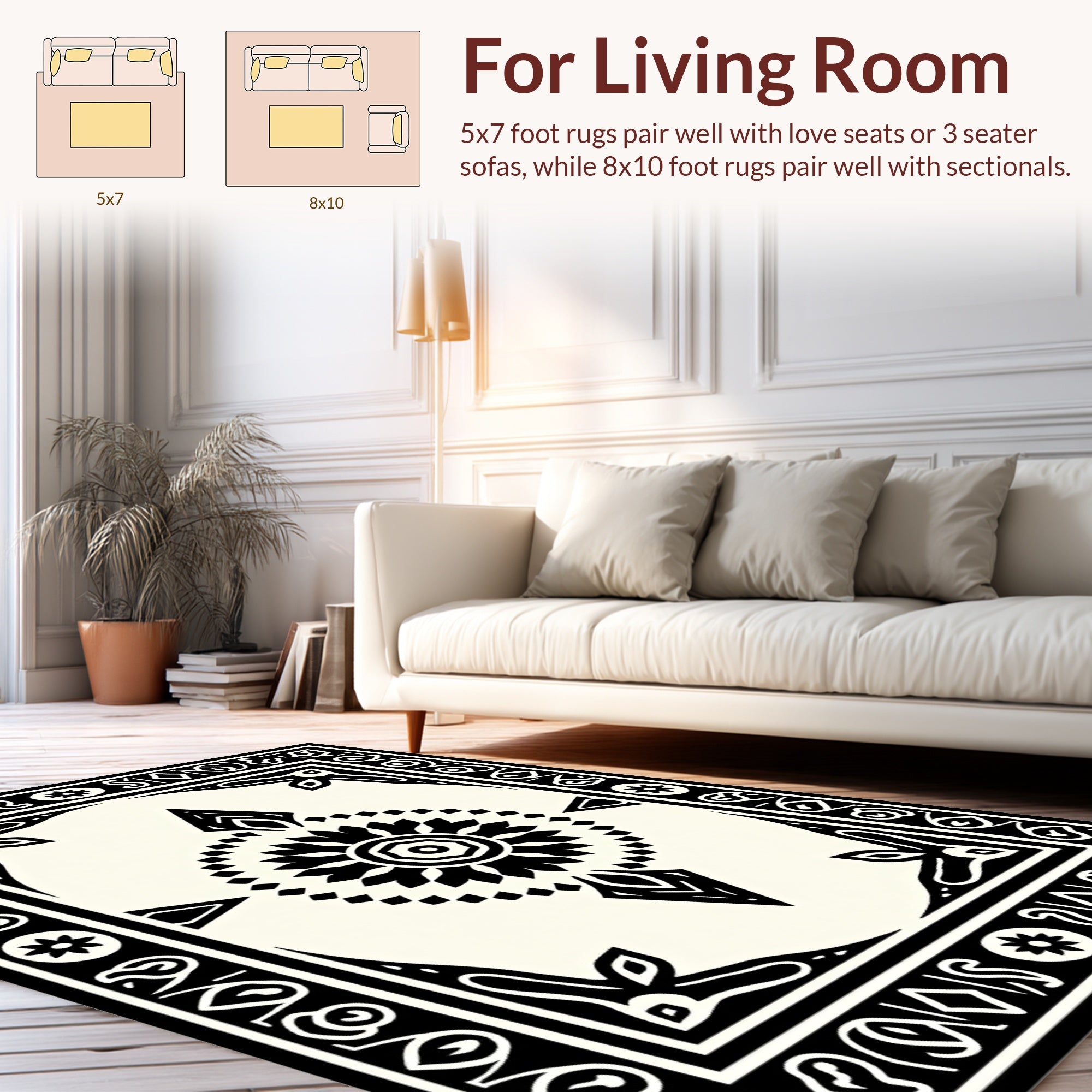 Mandala Geometric Art Rug