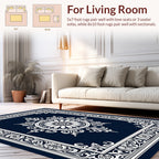 Ornate Floral Mandala Style Design Rug