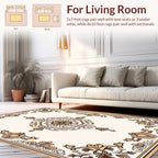 Classic Floral Octagon Frame Rug