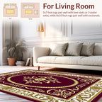 Ornate Floral Swirl Detailed Rug