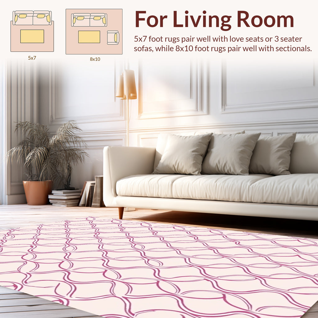 Linked Chain Pattern Rug