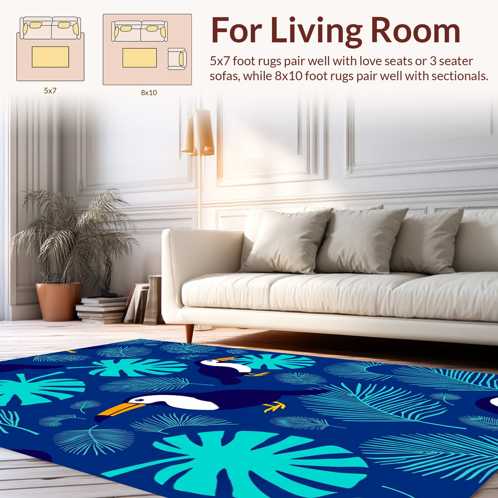 Toucan Jungle Bold Pattern Rug