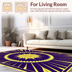 Art Deco Sunburst Pattern Rug