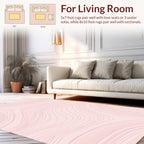 Minimalist Pastel Flowing Lines Rug
