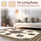 Ornate Mandala Floral Motif Rug Design Rug