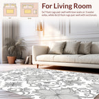 Classic Floral Scroll Intricate Pattern Rug
