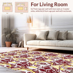 Bold Floral Inspired Abstract Pattern Rug