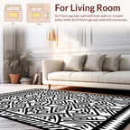 Bold Geometric Tribal Abstract Art Rug