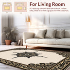 Ornate Starburst Geometric Pattern Rug