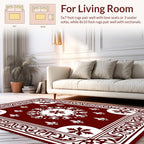 Regal Floral Bordered medallion Rug