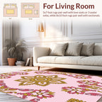 Traditional Floral Mandala Pattern Rug