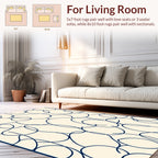 Abstract Hand-Drawn Organic Lines Rug