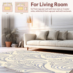 Art Nouveau Floral Paisley Pattern Rug