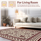 Elegant Floral Scrollwork Pattern Rug