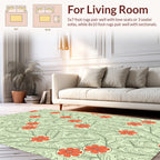 Citrus Floral Branch Pattern Design Rug