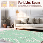 Art Nouveau Floral Scroll Pattern Rug