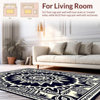 Intricate Star Burst Mandala Pattern Rug