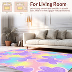 Pastel Floral Gradient Pattern Rug